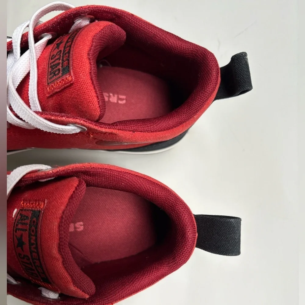 Converse Kids Red and Black All Star Sneakers